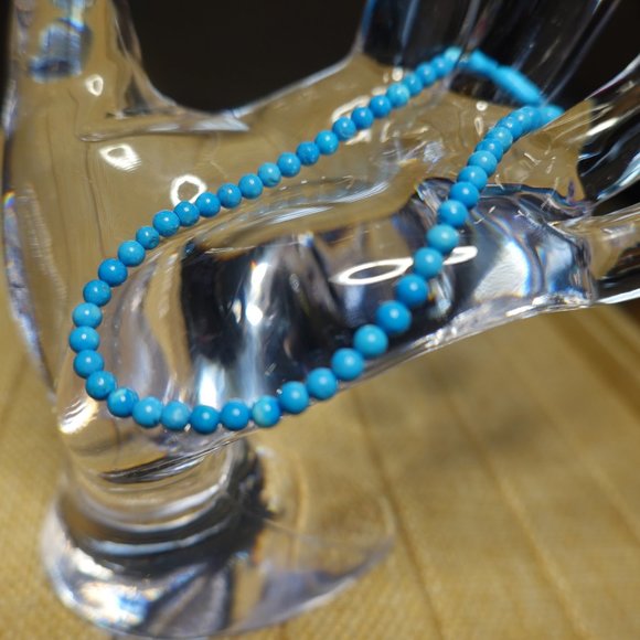 (NWT) Genuine Turquoise Bead (3) Bracelets Stack/Set - Picture 5 of 9